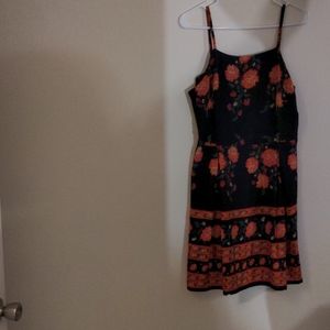 Orange and blue lightweight dress